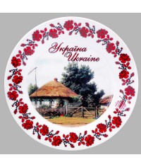 Тарелка декоративная Украинское село